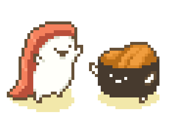 animated pixel sushi